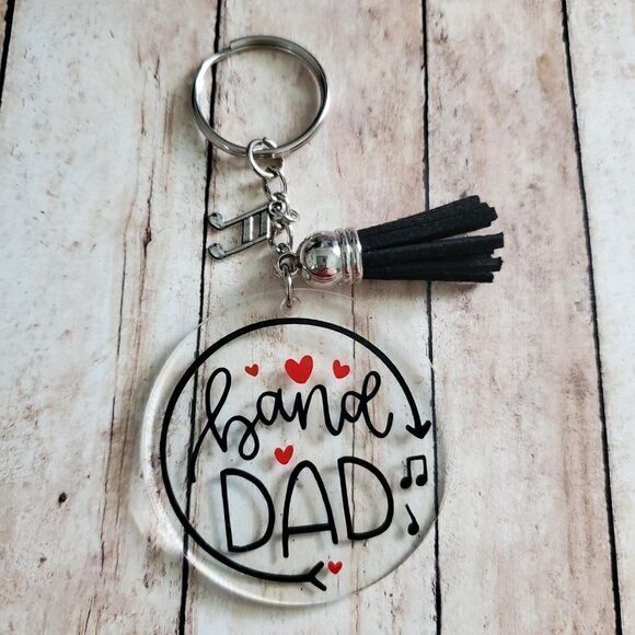 Band Mom Keychain, Band Dad Keychain, Music Note Keychain - Picture 9 of 15